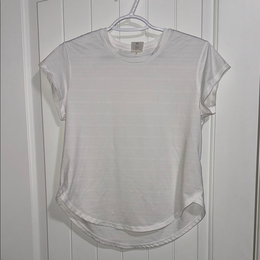 Calia White Short Sleeve Crewneck Tee